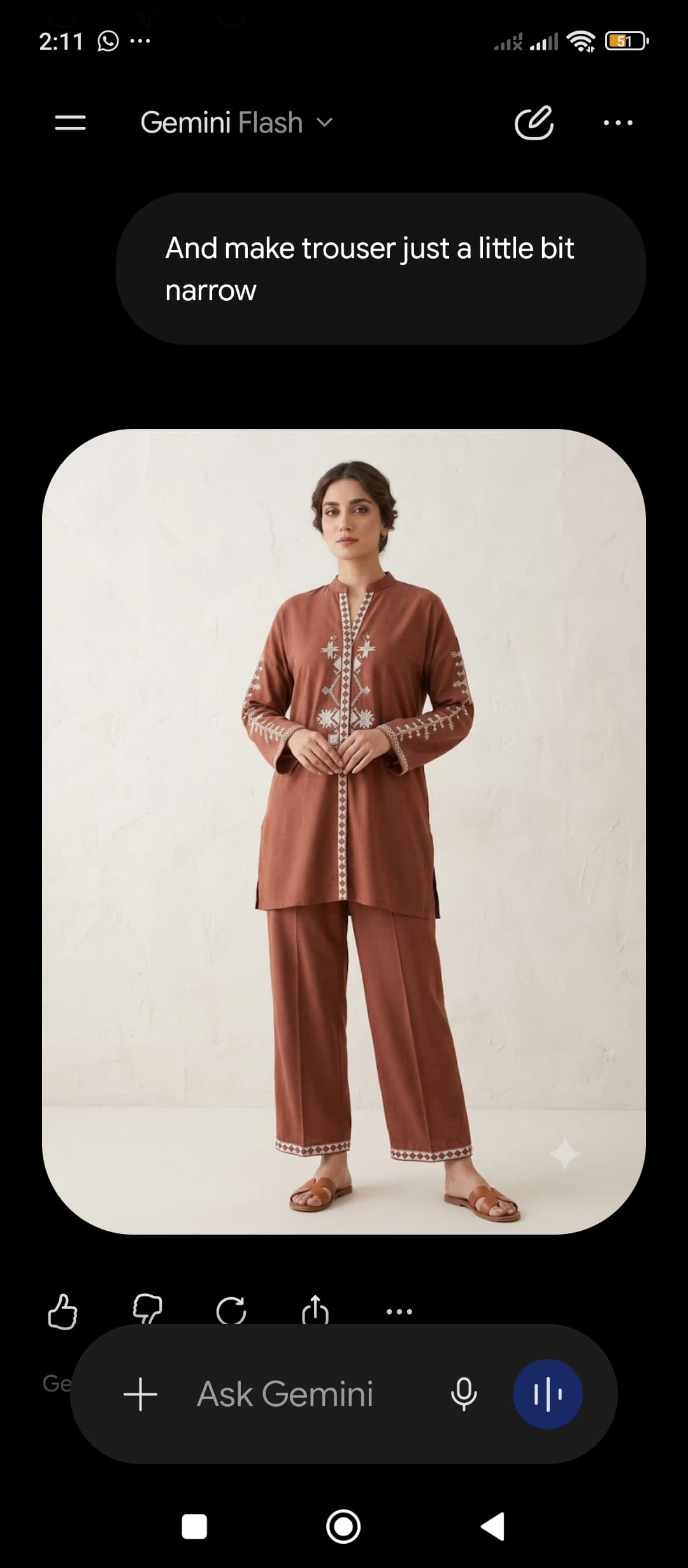 Brown cord set