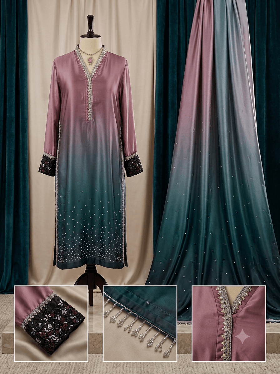 Silk festive dress